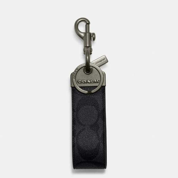 Loop Key Fob In Signature Canvas - Picture 1 of 2
